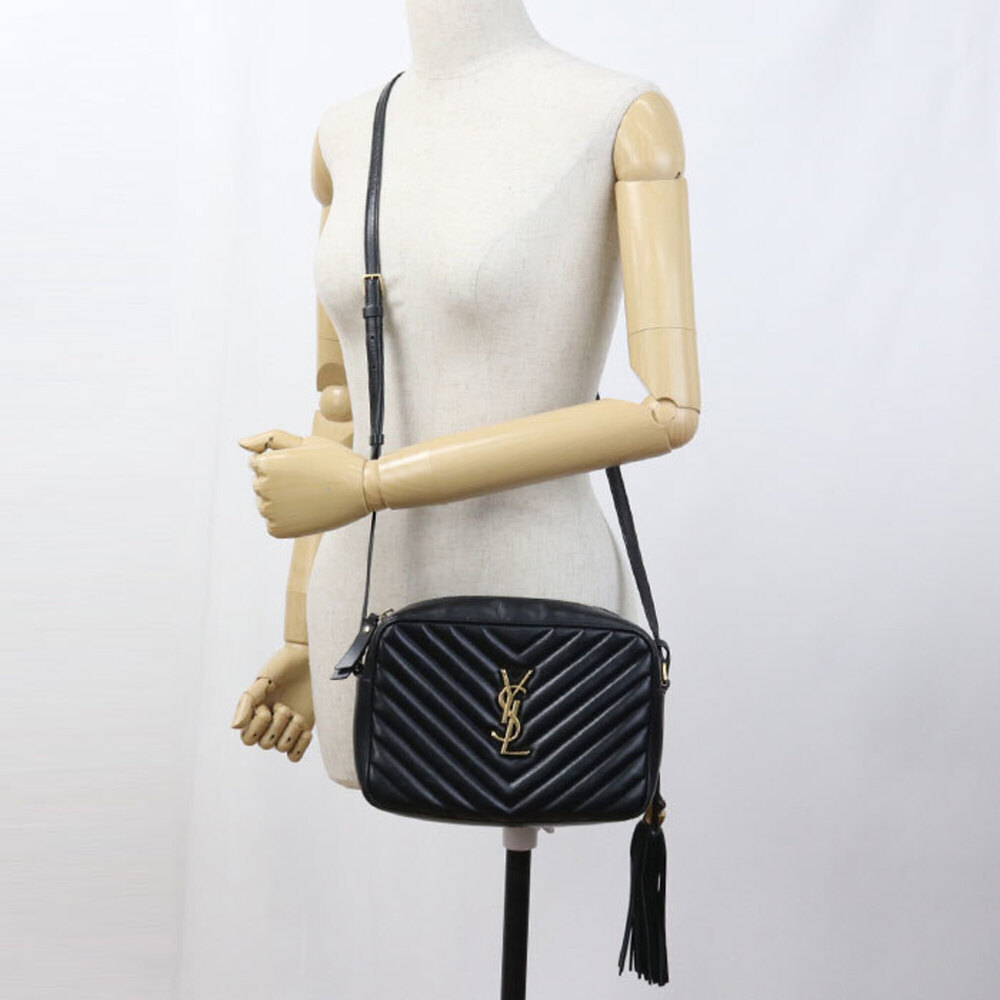 SAINT LAURENT Saint Laurent Shoulder Bag 612544 Camera Lou Women's Black - Picture 8 of 8